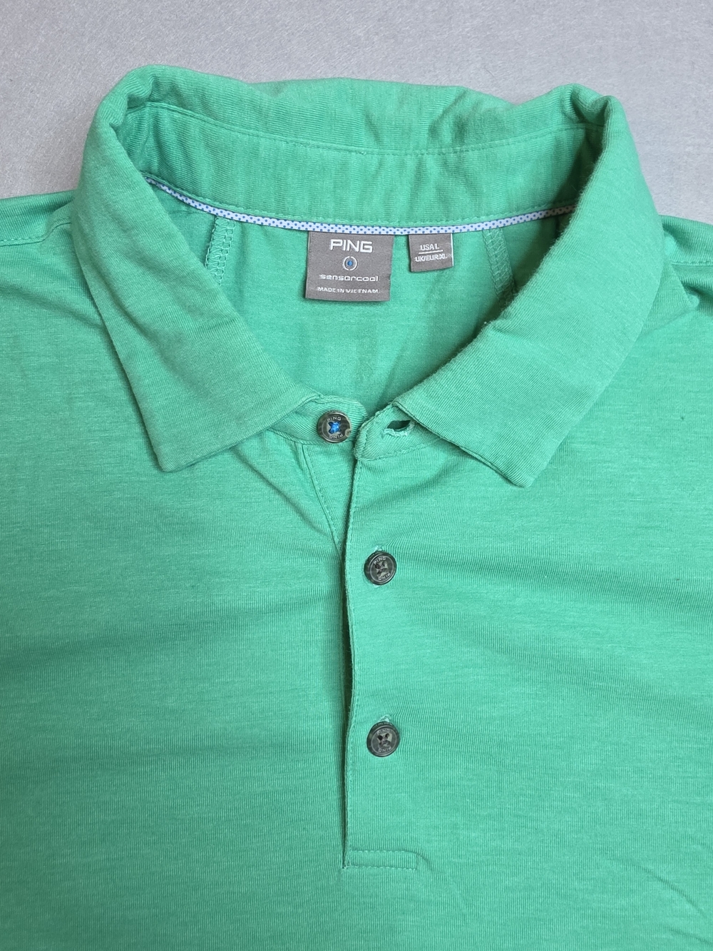 Ping Polo Shirt Mens Extra Large Green Performance Sensorcool Golf